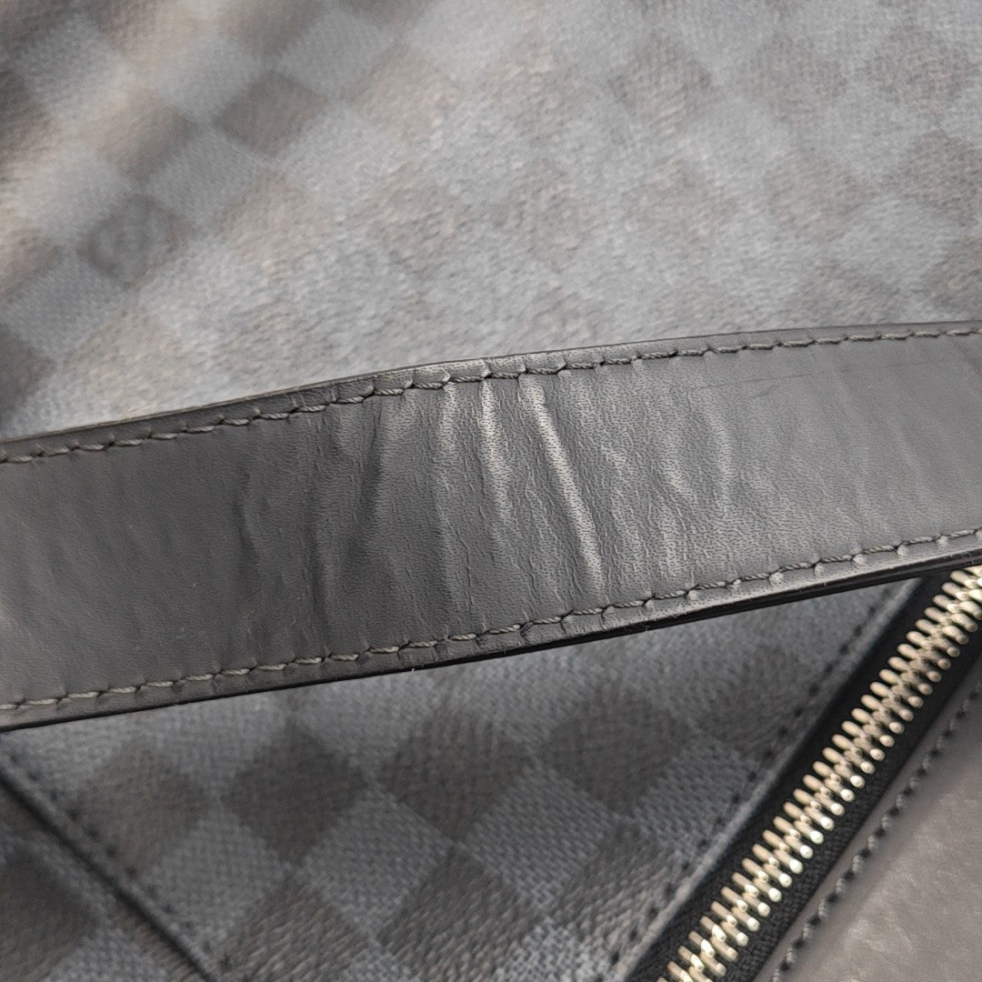NEWPORT Damier Coated Canvas Blue