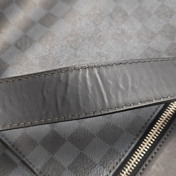 NEWPORT Damier Coated Canvas Blue
