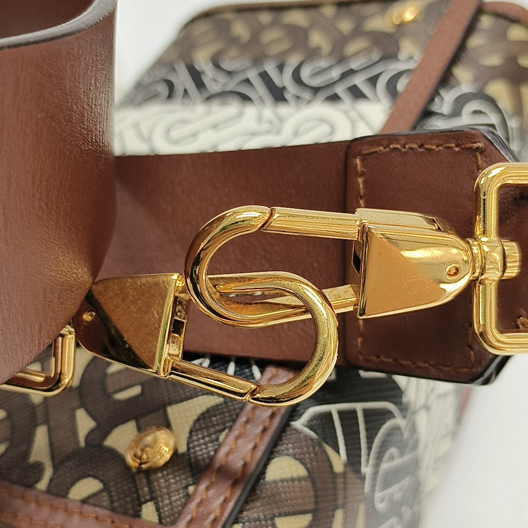 Crossbody Bag Coated Canvas Multicolor