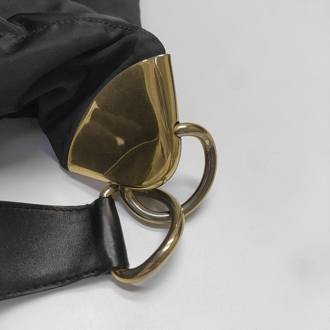 Nylon Shoulder Bag Black