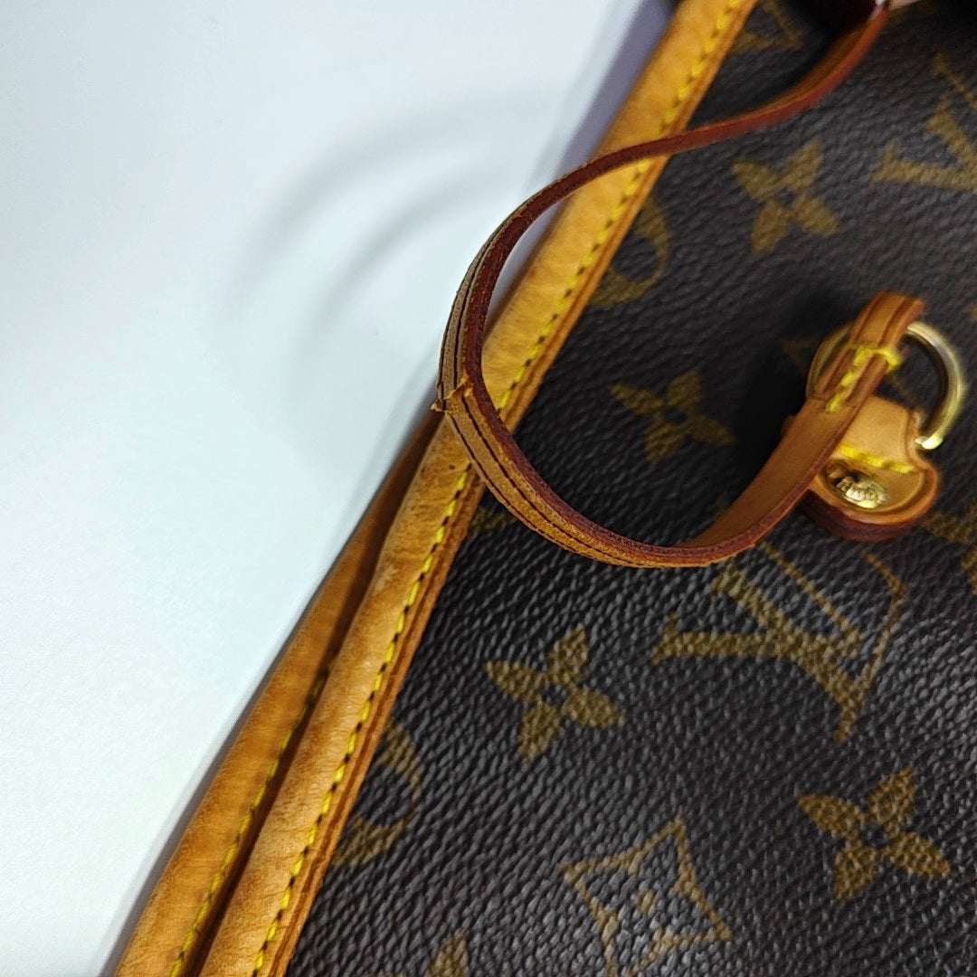 NEVERFULL GM Monogram Coated Canvas Brown