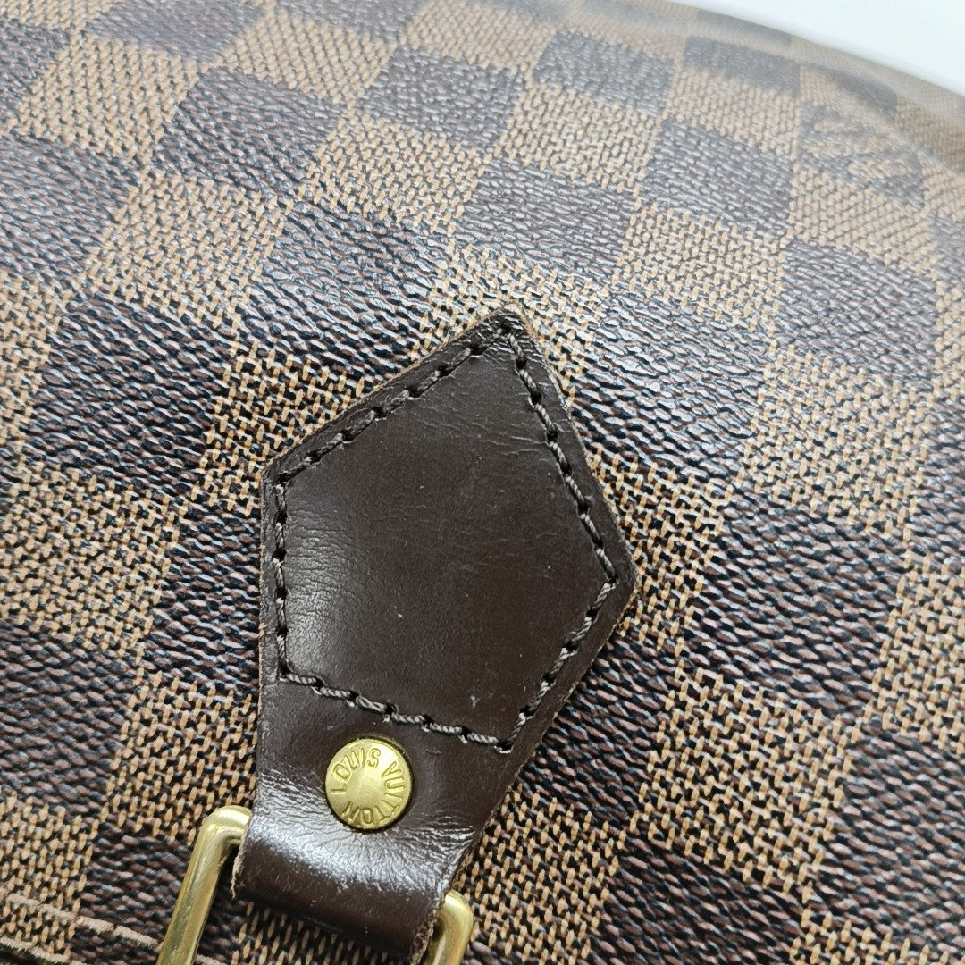 SPEEDY 25 Damier Ebene Coated Canvas Brown