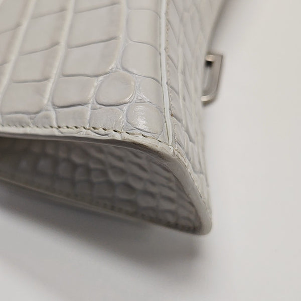 Hourglass Small Calfskin White