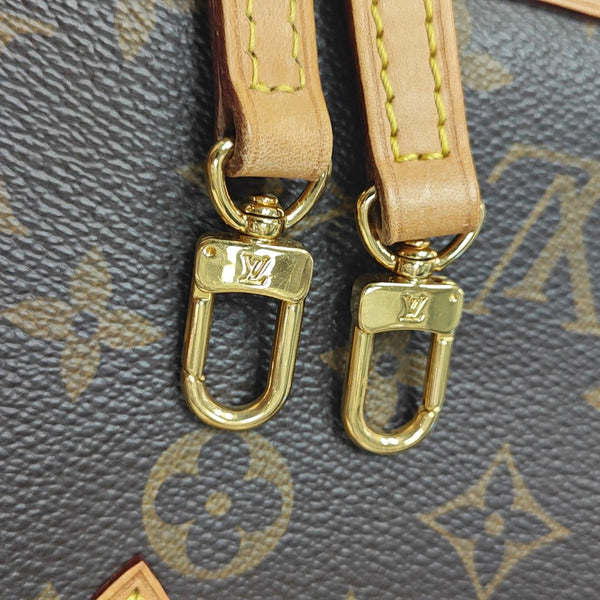 ALMA BB Monogram Coated Canvas Brown