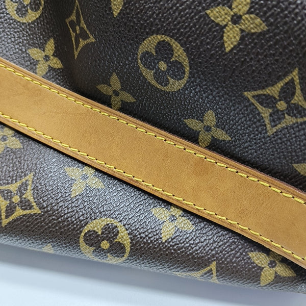 KEEPALL 50 Monogram Coated Canvas Brown