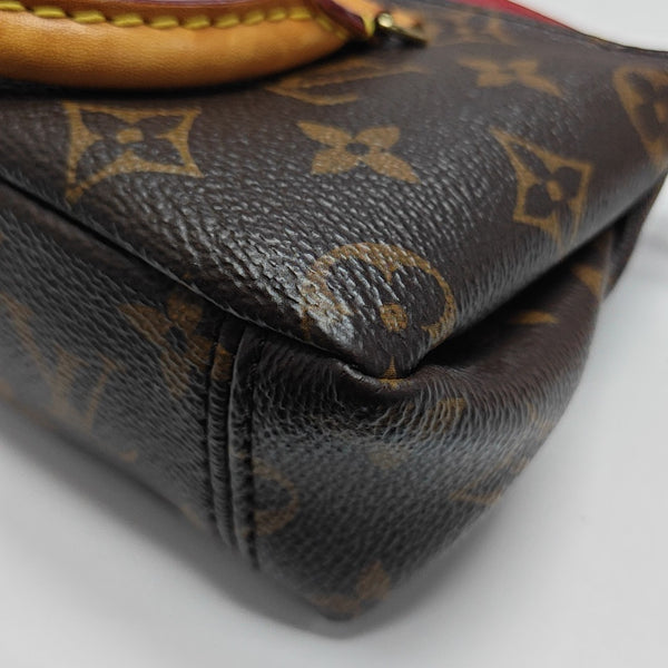 PALLAS Nano Monogram Coated Canvas Brown