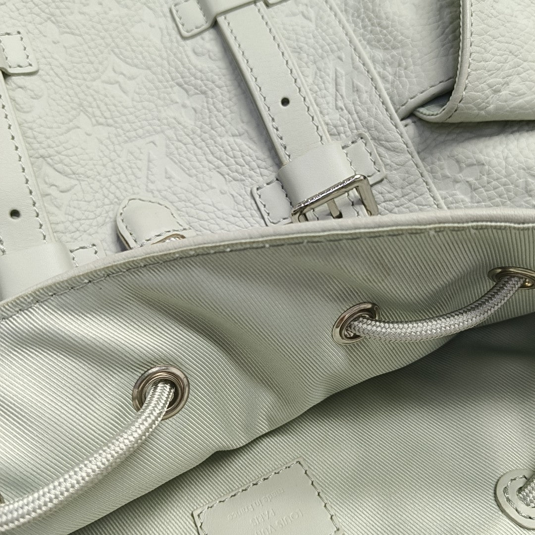 CHRISTOPHER PM Monogram Calfskin Green