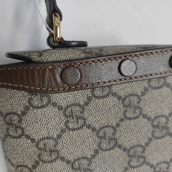 Horsebit 1955 Mini Monogram Coated Canvas Beige