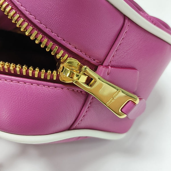 Arcadie Matelassé Small Quilted Lambskin Pink