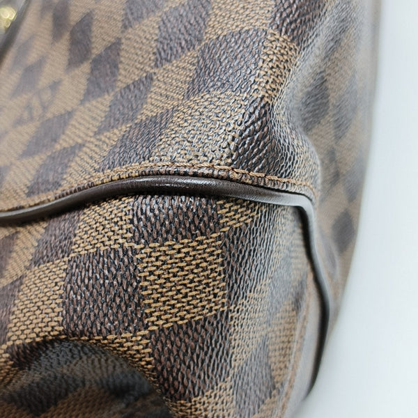 SISTINA PM Damier Ebene Coated Canvas Brown