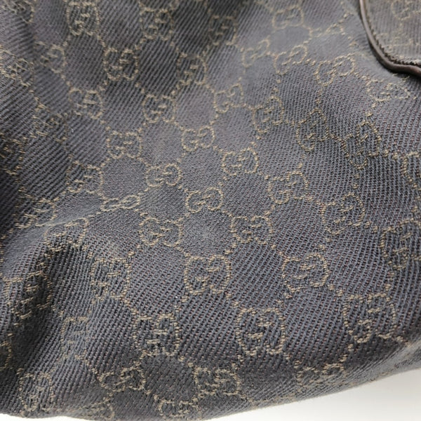 Monogram Canvas Shoulder Bag Brown