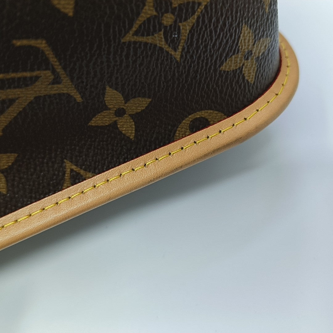 DIANE Monogram Coated Canvas Brown