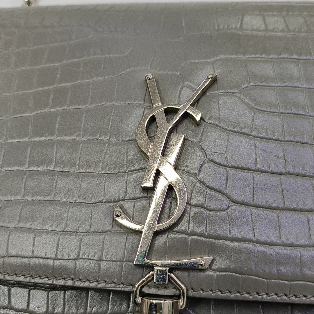 KATE Medium Calfskin Gray