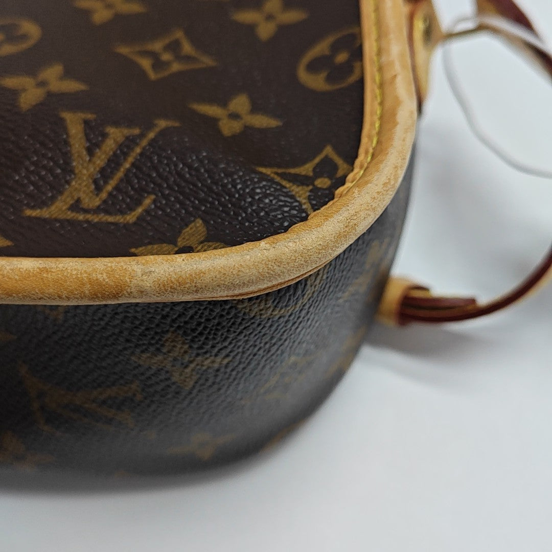 SAC GIBECIERE PM Monogram Coated Canvas Brown