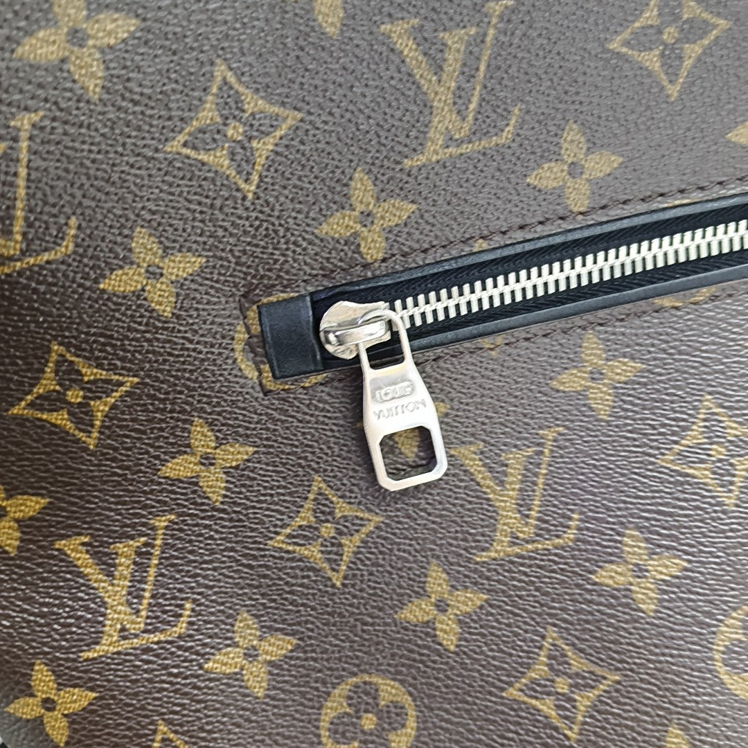 PALK Monogram Coated Canvas Brown