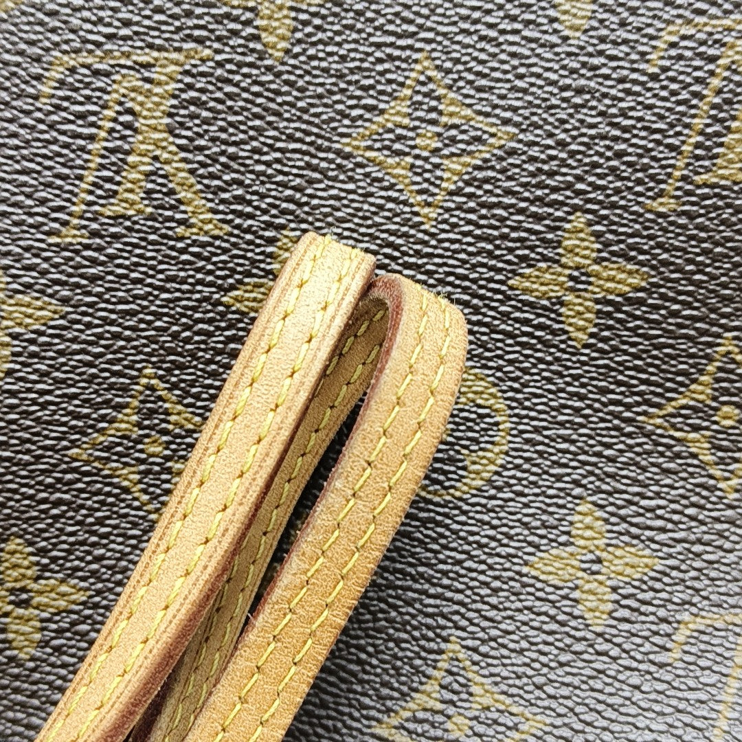 NEVERFULL MM Monogram Coated Canvas Brown