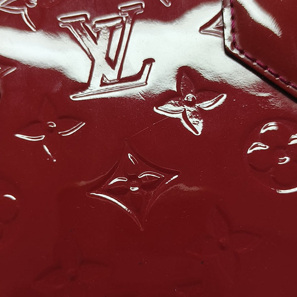 ALMA BB Monogram Patent Leather Red