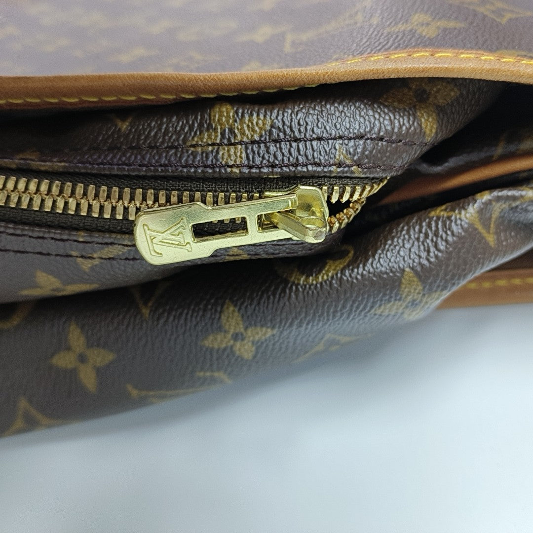 HUNTING Monogram Coated Canvas Brown