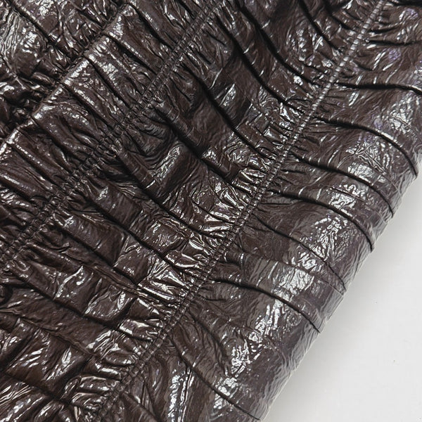 Quilted Lambskin Shoulder Bag Brown