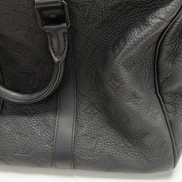 KEEPALL 35 Monogram Calfskin Black