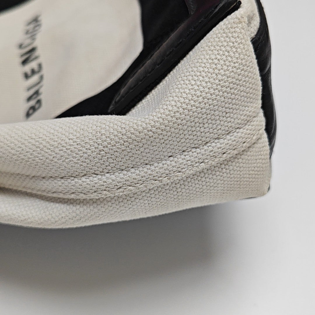 Navy Mini Canvas White