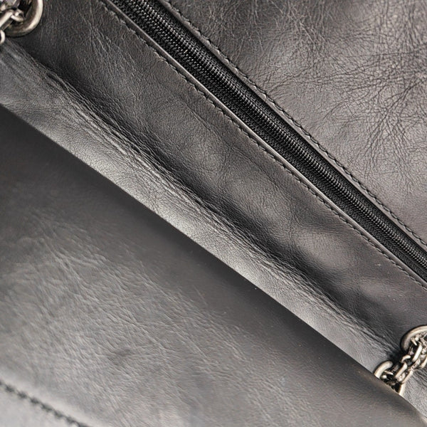 2.55 227 (jumbo) Quilted Vintage Calf Black