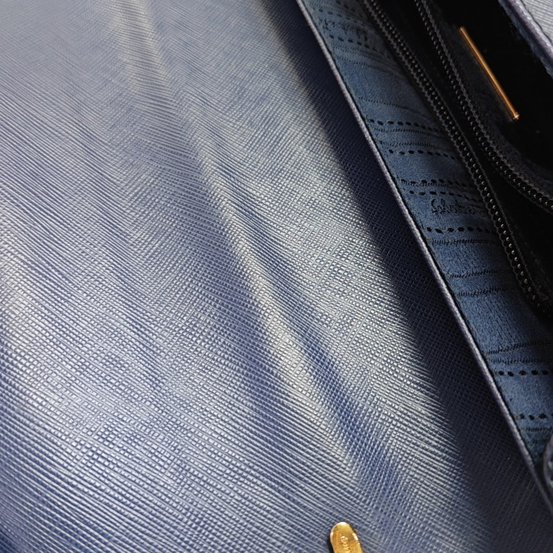 Kelly Calfskin Blue