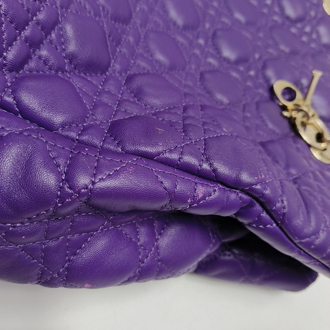 Dior Soft Cannage Calfskin Purple