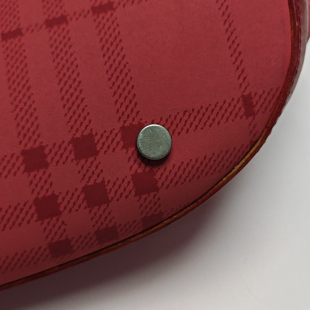 Special Material Shoulder Bag Red