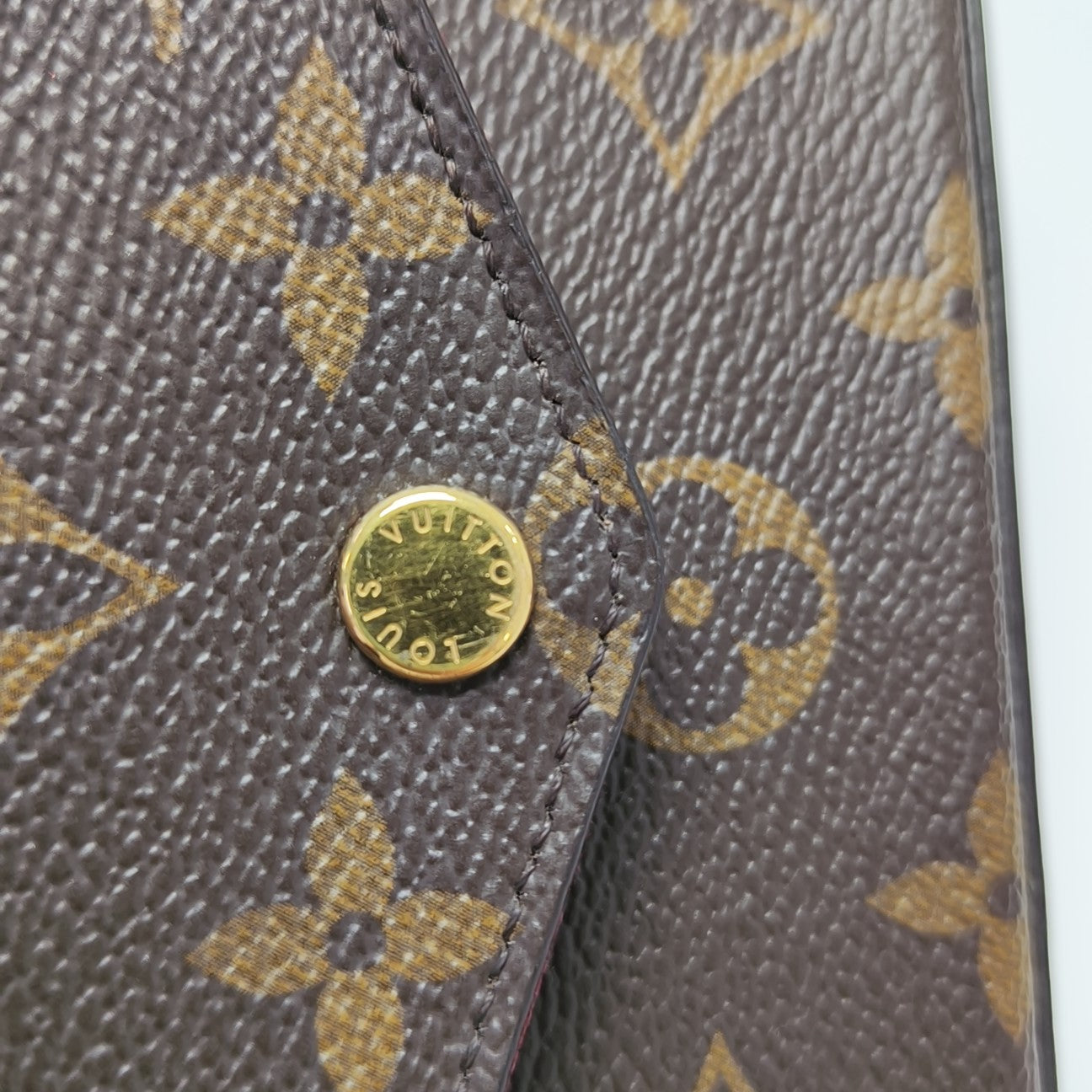 SARAH Monogram Coated Canvas Brown