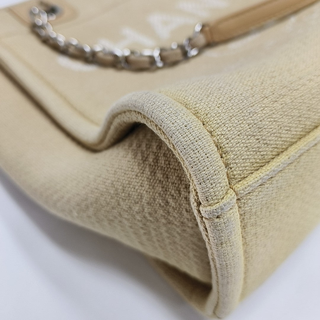 Authenticated pre-owned  DEAUVILLE Canvas Beige - Tote Bag at Looply