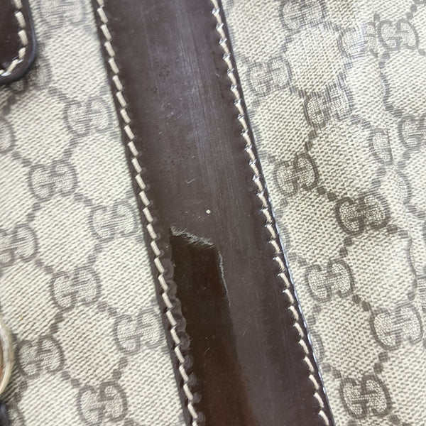 Monogram Coated Canvas Top Handle Bag Beige