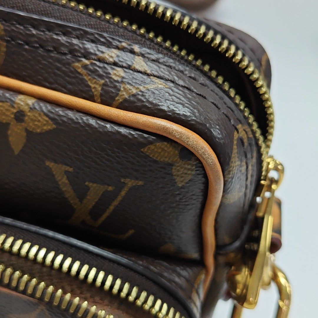 VINTAGE TROCADERO 23 Monogram Coated Canvas Brown