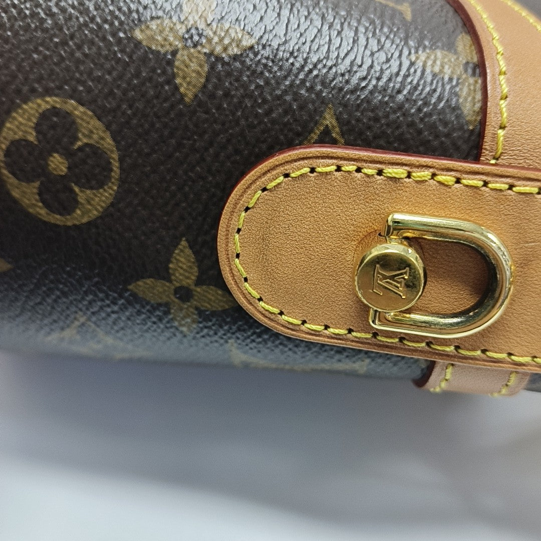 DUFFLE Monogram Coated Canvas Brown