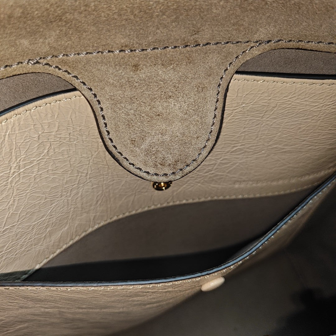 Flip Large Calfskin Beige