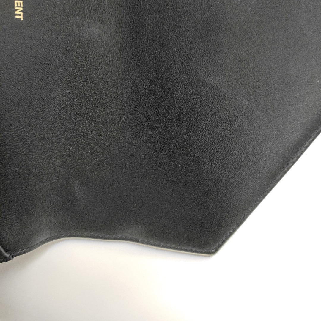 MATELASSE Chevron Calfskin Black