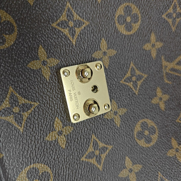 MÉTIS MM Monogram Coated Canvas Brown