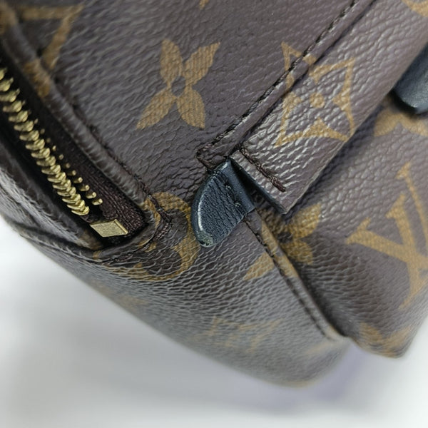 PALM SPRINGS Mini Monogram Coated Canvas Brown