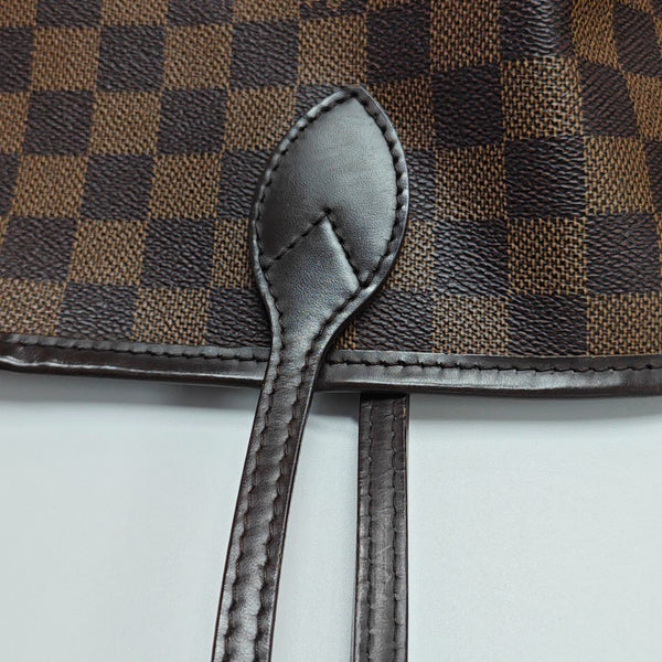 NEVERFULL GM Damier Ebene Coated Canvas Brown