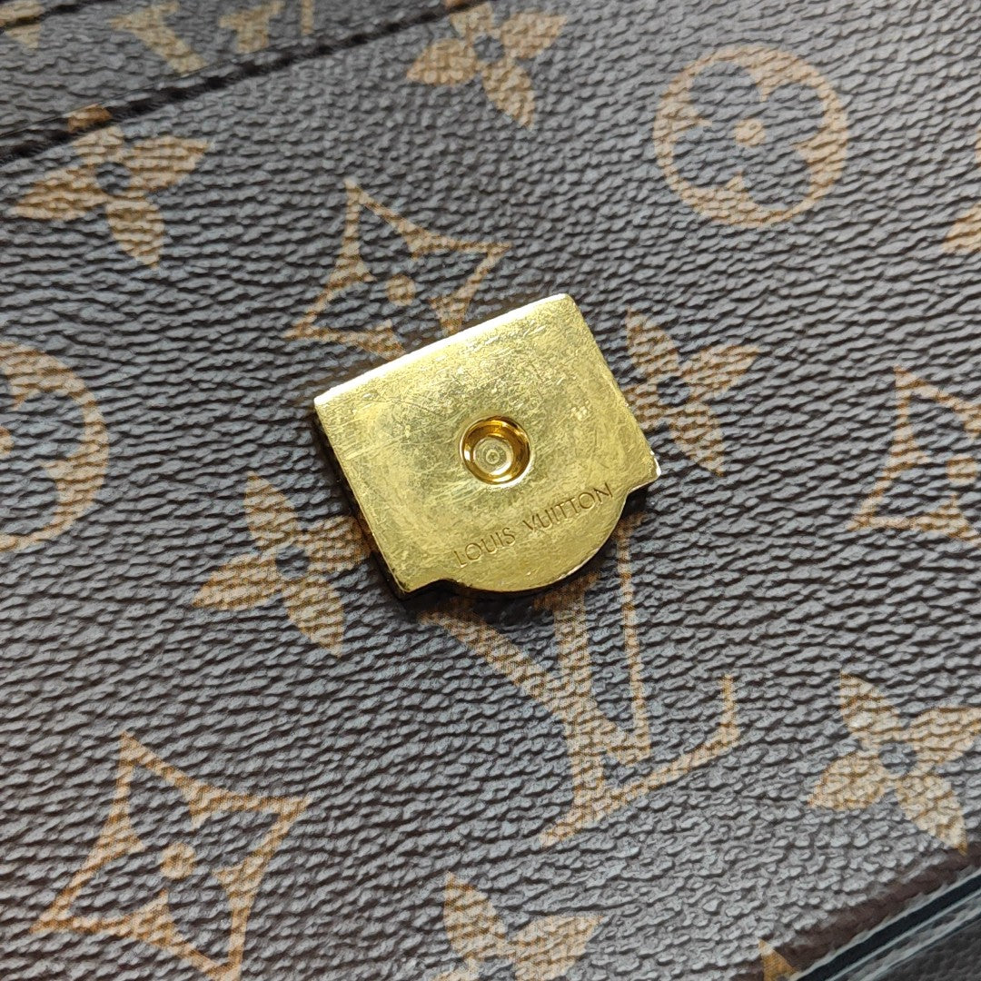 PASSY Monogram Coated Canvas Brown