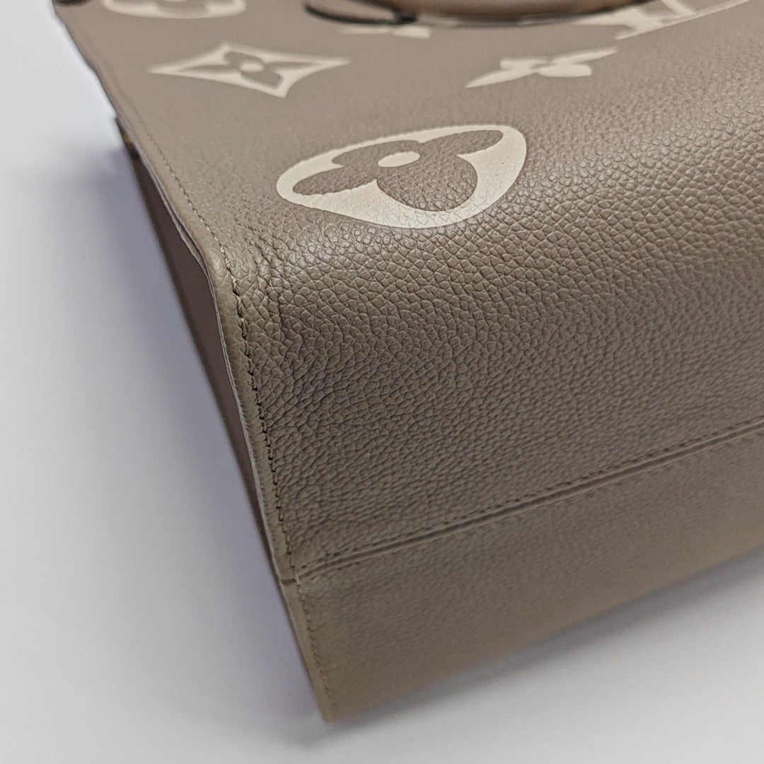ONTHEGO MM Monogram Calfskin Gray