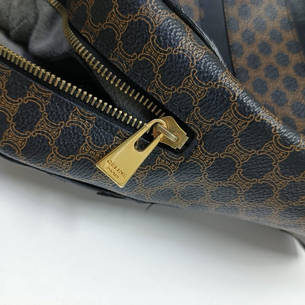 Coated Canvas Tote Bag Black