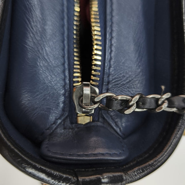 GABRIELLE Small Quilted Calfskin Blue