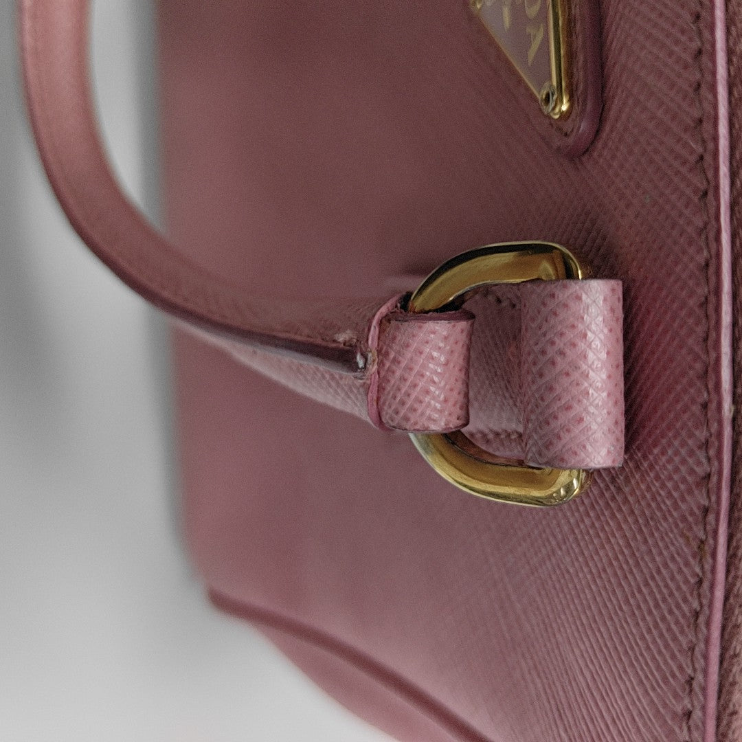 Galleria Super Mini Saffiano Calfskin Pink