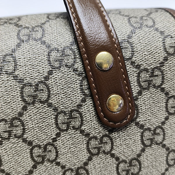 Horsebit 1955 Mini Monogram Coated Canvas Beige