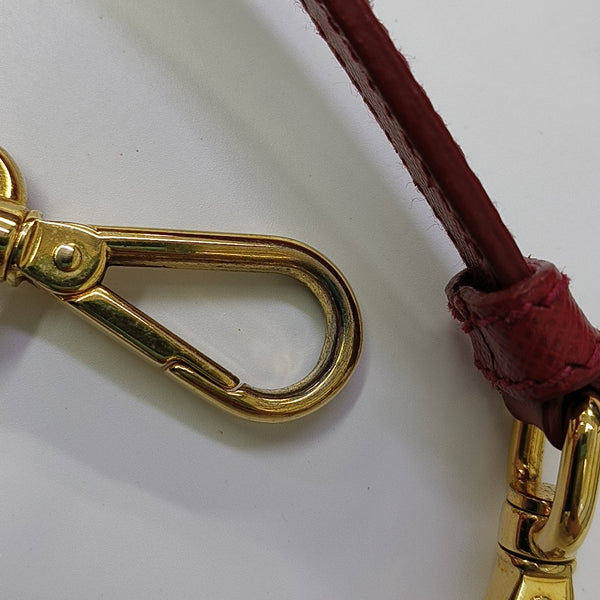 Galleria Large Saffiano Calfskin Red
