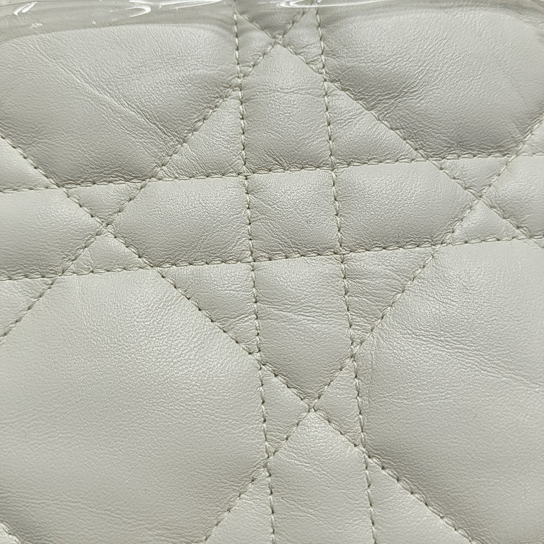 Miss Caro Mini Cannage Lambskin White