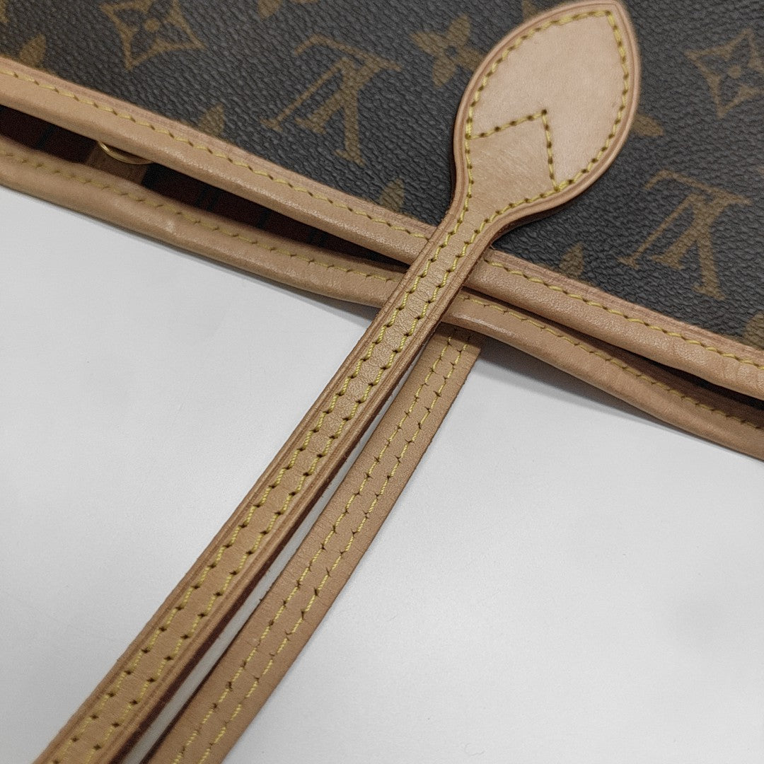 NEVERFULL MM Monogram Coated Canvas Brown