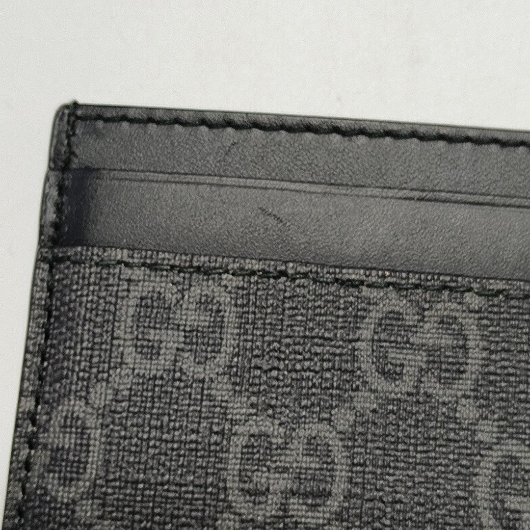 Coated Canvas Card Holder Black