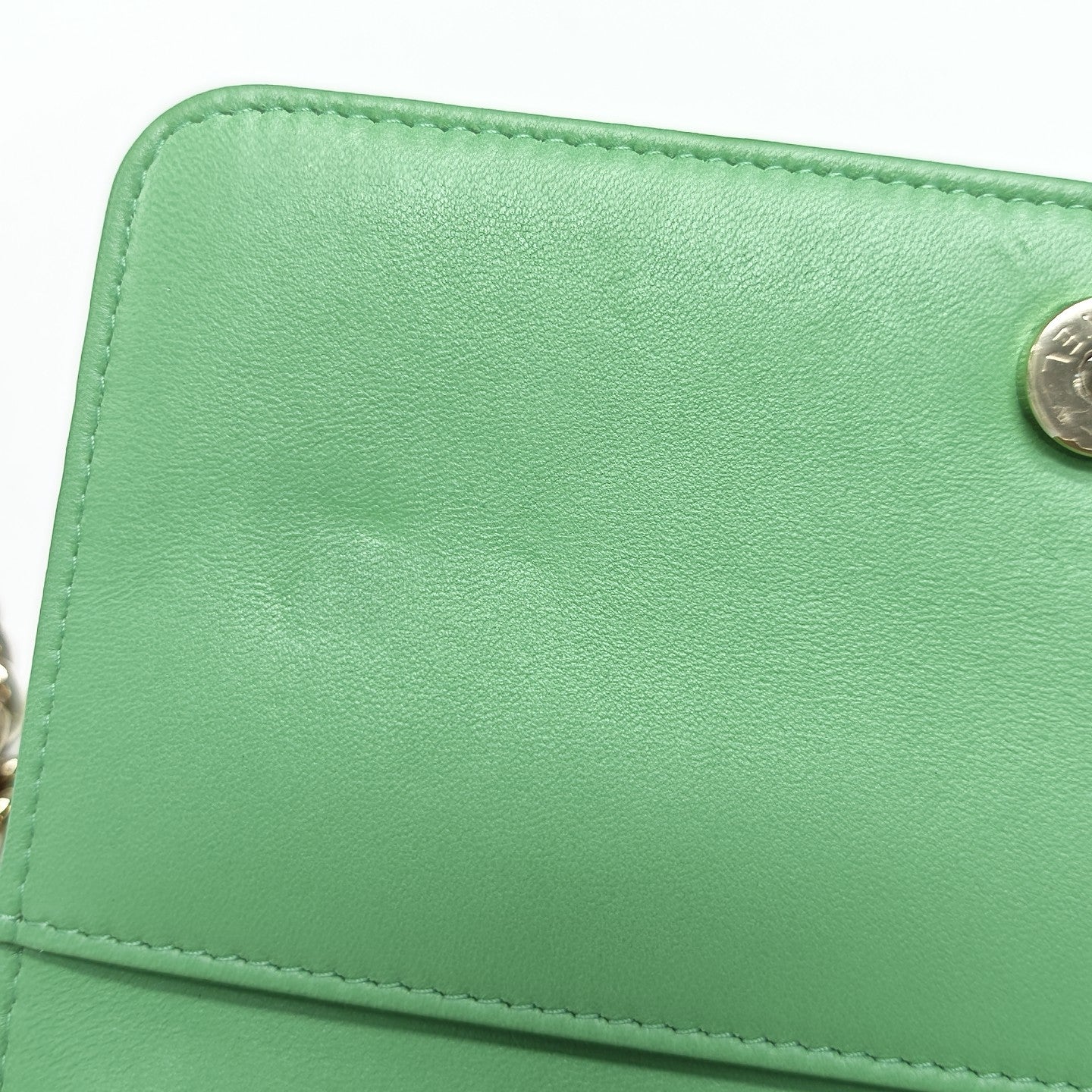 BOY CHANEL WOC Quilted Calfskin Green